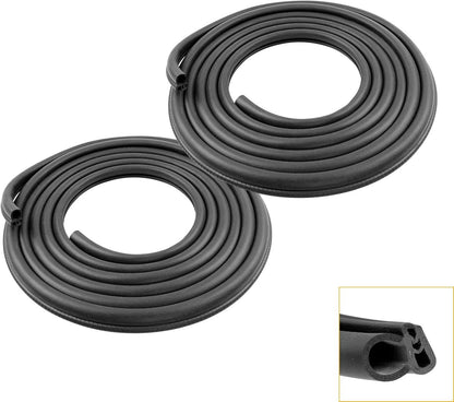 2Pcs Front Door Weatherstrip Seal For 99-07 GMC Sierra Chevy Silverado Cadillac
