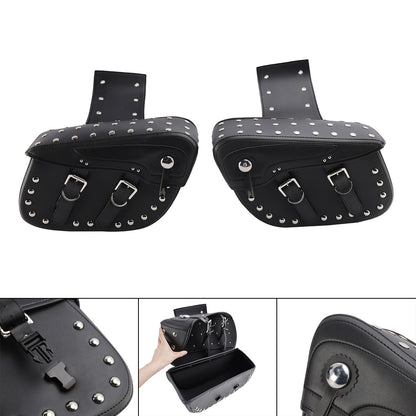 Side Tail Bag Saddlebag Color Matching Luggage Black 80L For Scooter Motorcycle