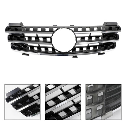 ??Front Bumper Grille Grill Fits Mercedes ML-Class W164 2005-2008 Chrome/Black