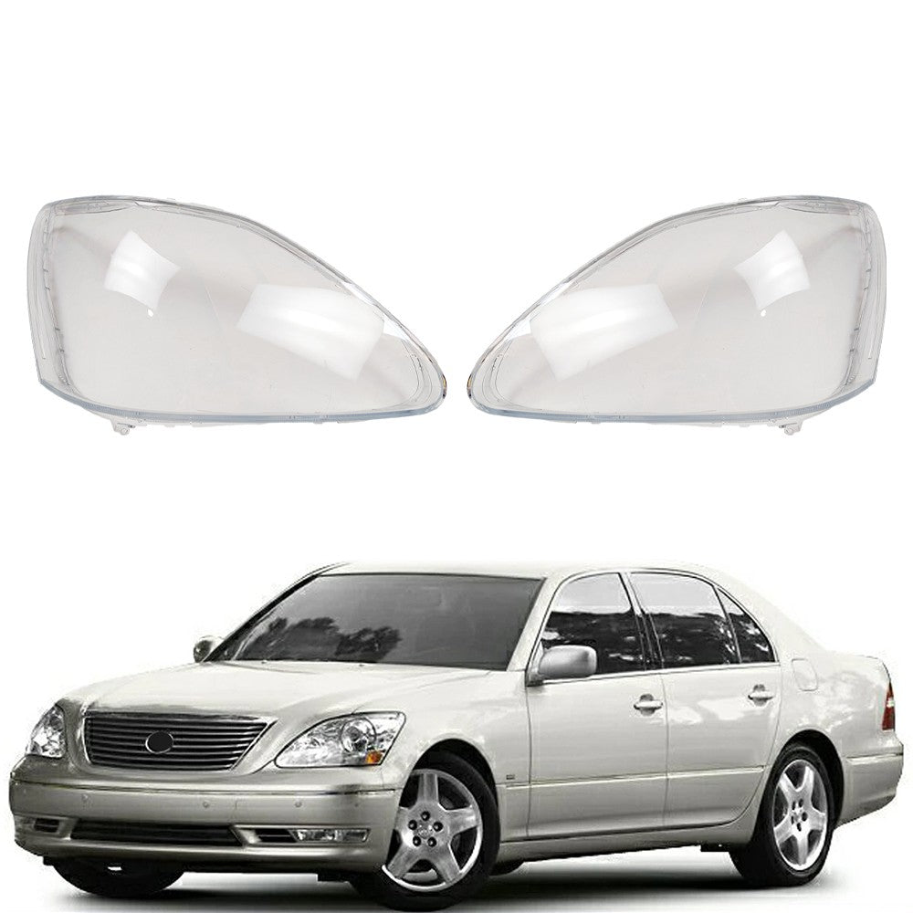 Left & Right A Pair Front Headlight Lens Headlamp Cover  For Lexus LS430 2004-06
