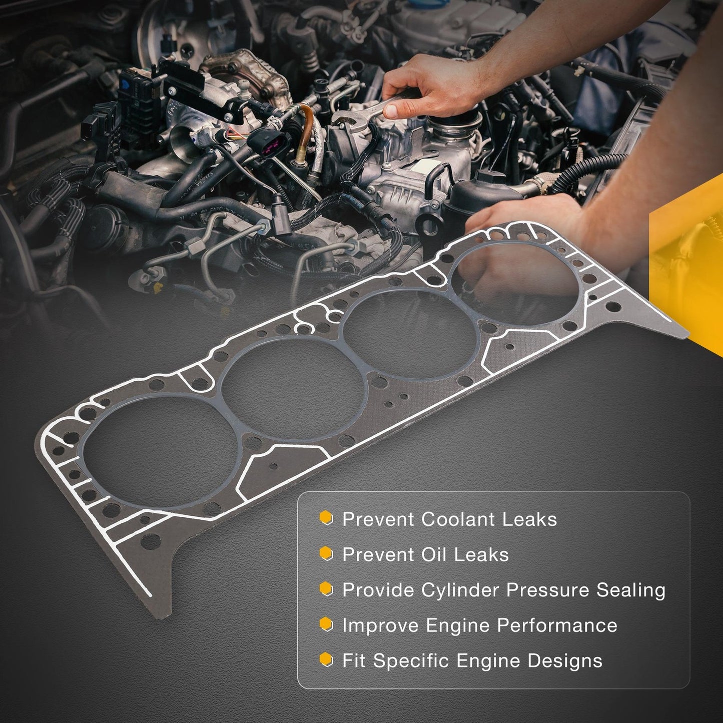 5.7 Cylinder Head Gasket 14011034 For Gen 1 Gen 2 SBC Engines 350 355 383 406