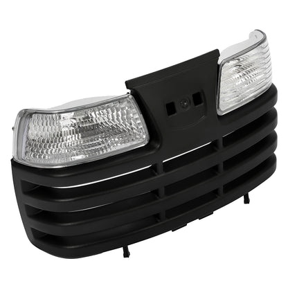 Solid Spare Lawn Mower Front Hood Grill Headlight Kit For John Deere X Series X585 X595 X700