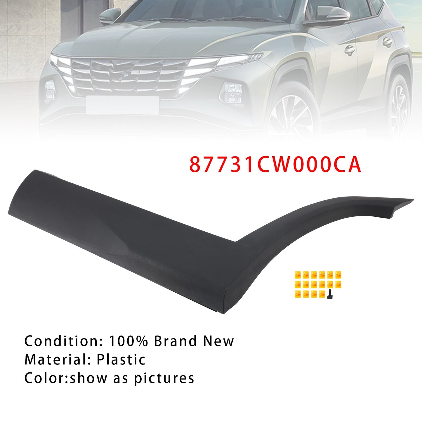Rear Left Side Door Lower Molding 87731CW000CA For Hyundai Tucson 2022-2023*