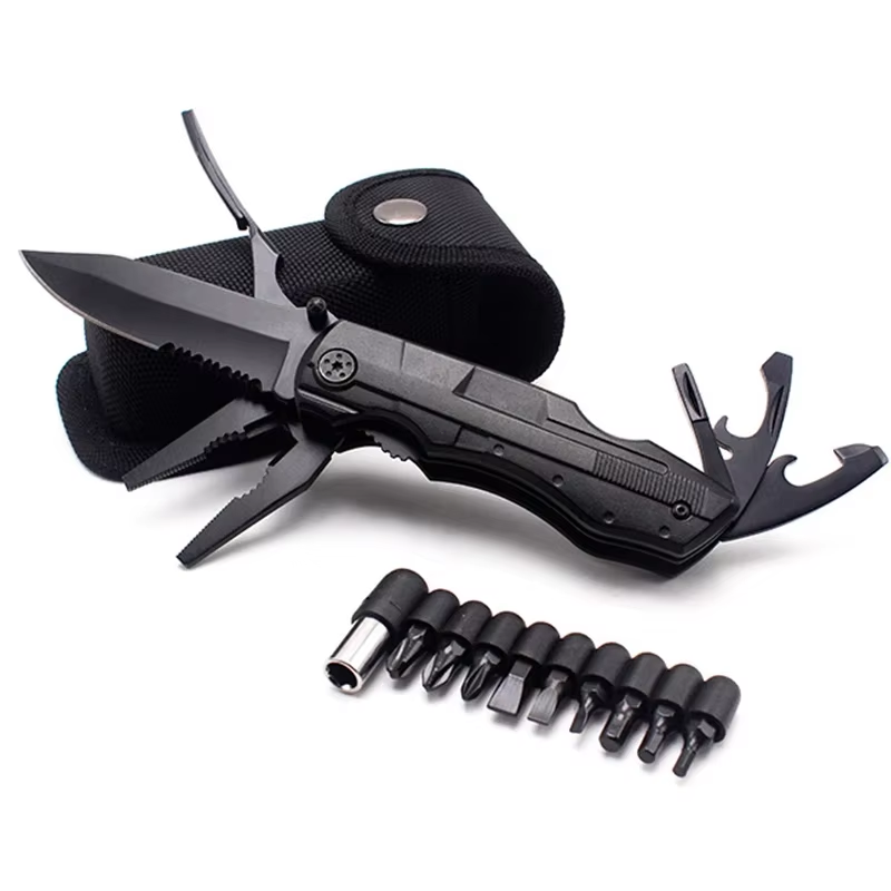 18-in-1 Multi Tool Knife Folding Pocket Pliers Outdoor Survival Tool w/ Sheath