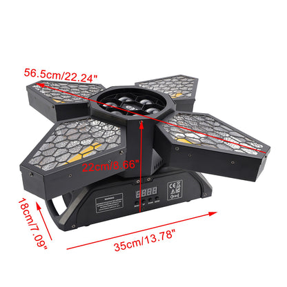 4 Arms Bee Eye Zoom Light Beam DMX Stage Light Disco Show Bar Party Lighting