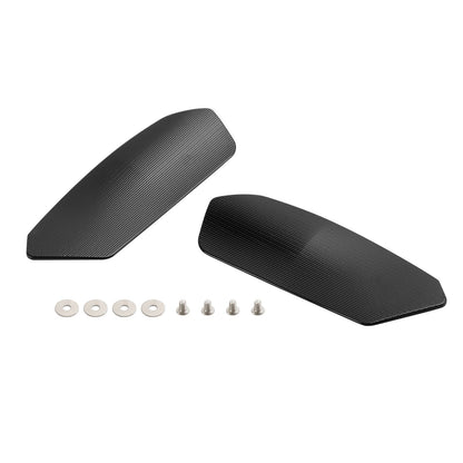 ALU MIRROR BLOCK OFF PLATES HOLE CAPS BLACK FOR SUZUKI GSXR1000 / R / ABS 17-24