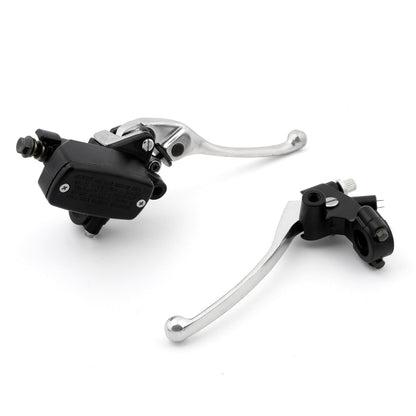7/8" Handlebar Chrome Hand Control Reservoir Brake Clutch Lever Motorcycle Bike