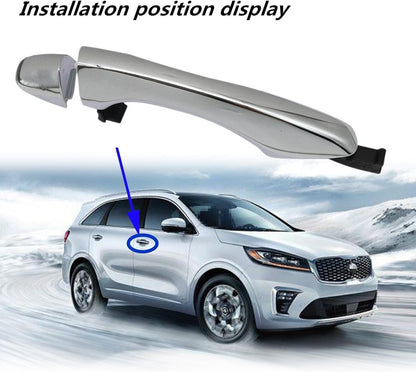 Chrome Outside Door Handle Front RH Passenger For 2016-20 Kia Sorento 82661C5010