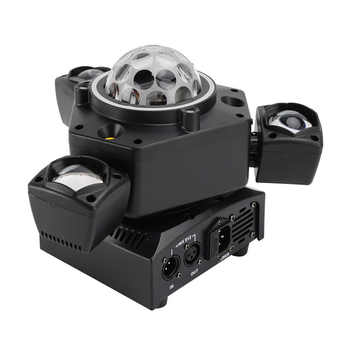 Three Head LED Stage Light Beam Moving Head Light With Laser DJ Disco Party