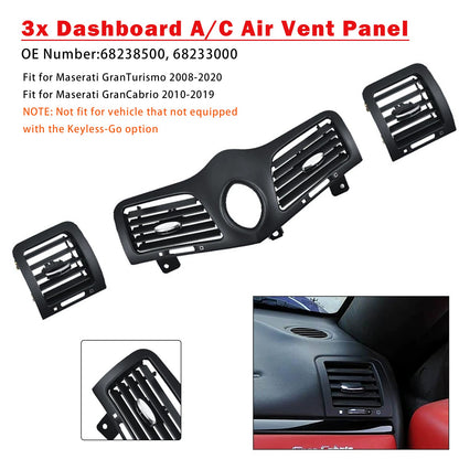 Dashboard A/C Air Vent Panel Grille for Maserati GranTurismo (M145) 2008-2019