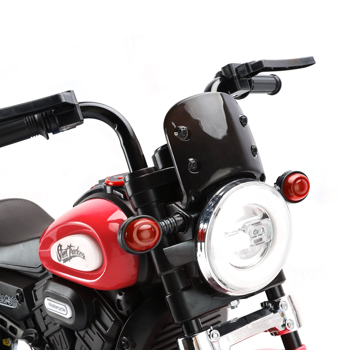 3 Wheel Kids Ride On Motorcycle 6V Powered Electric Dual Drive Toy Car Red