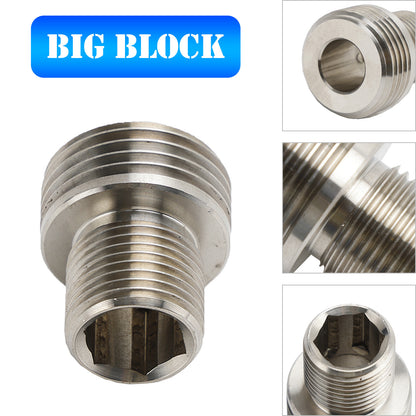 Big Block Oil Filter Insert Adapter BBF 429 460 385 series 400M for Ford