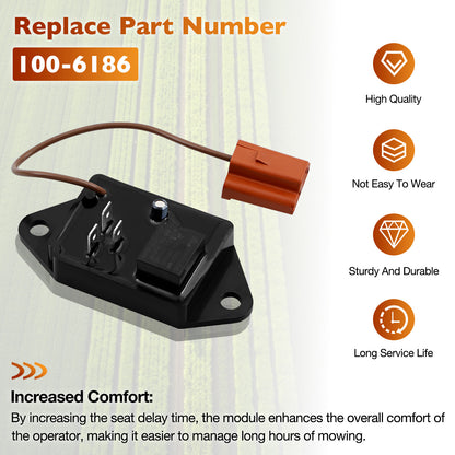 100-6186 Seat Delay Module For Toro Exmark Lazer Z CT HP XP Navigator Phazer