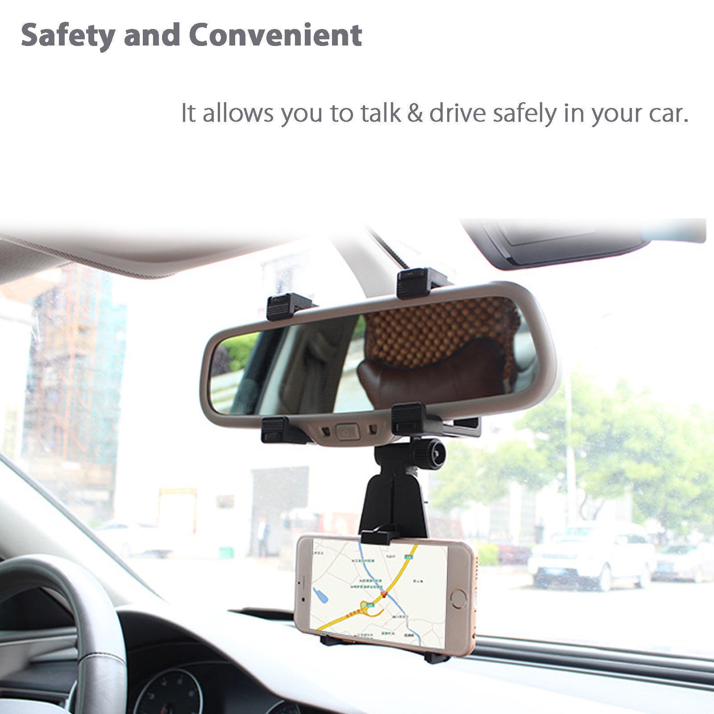 Black Car CellPhone GPS Holder Stand Tablet Bracket Mount For iPhone Samsung ABS