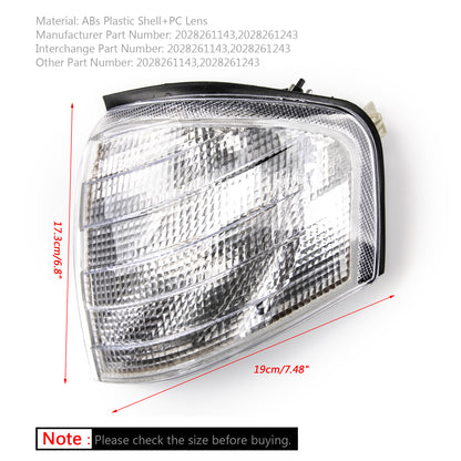 For Mercedes Benz C Class W202 1994-2000 Pair Corner Lights Turn Signal Lamps