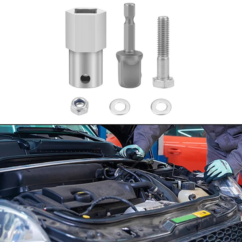 Trailer Jack Crank Handle Cordless Drill Adapter with 1/2 Inch Bit Kit