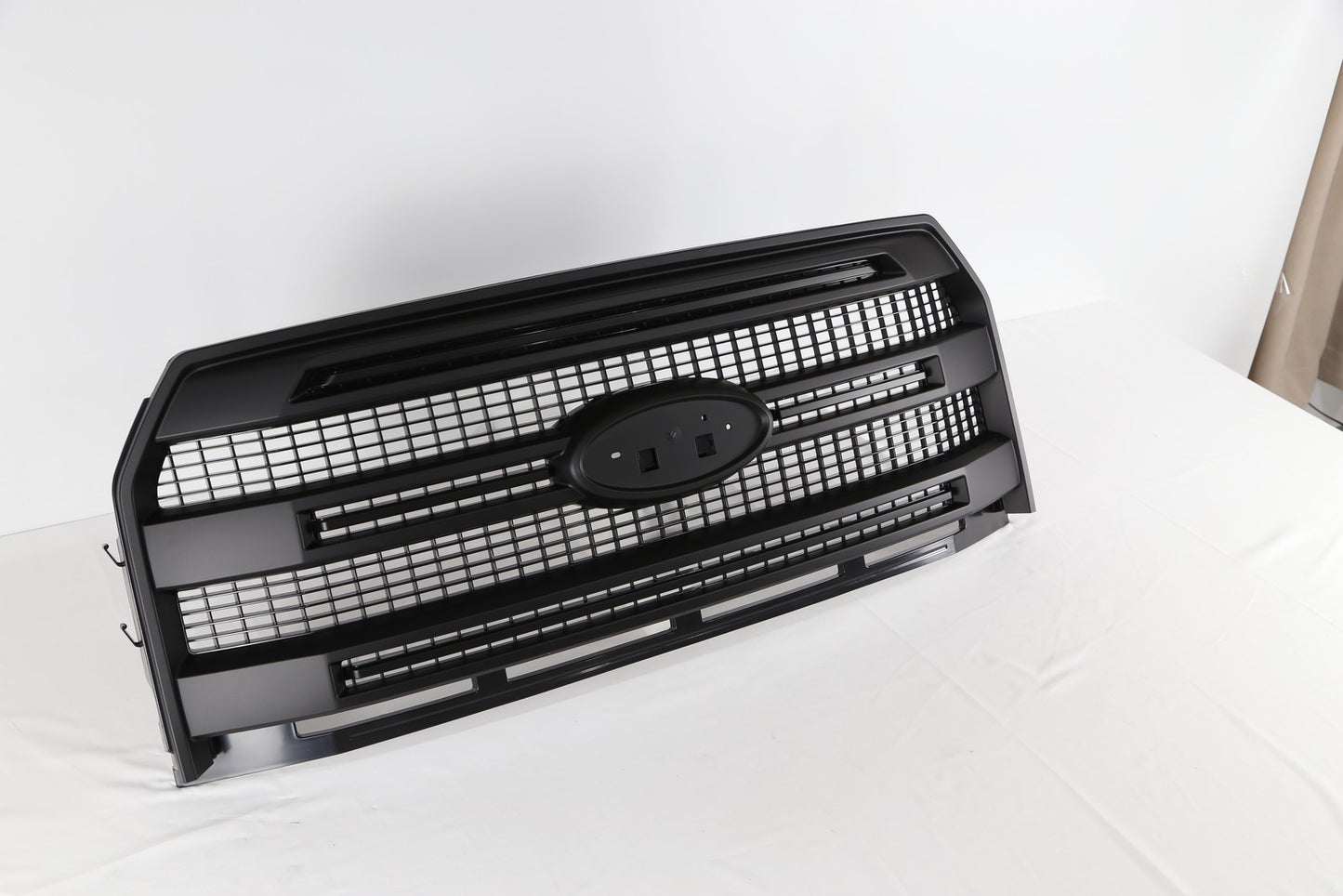 Matte Black Front Bumper Grille W/O Camera Hole For 2015-2017 Ford F-150 F150