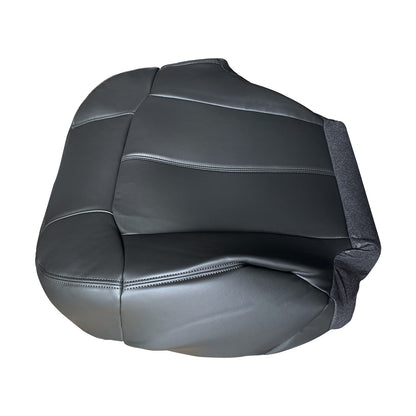 Driver & Passenger Leather seat cover Black For 1999 - 2002 Silverado GMC Sierra