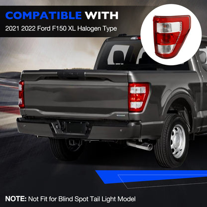Rear Right Side Halogen Tail Light Lamp Assy For 21-23 Ford F-150 XL ML3Z13404E