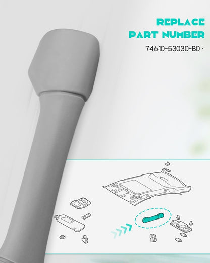 Interior Grey Car Front Rear Roof Grab Grip Handle For Lexus IS300 IS350 IS250
