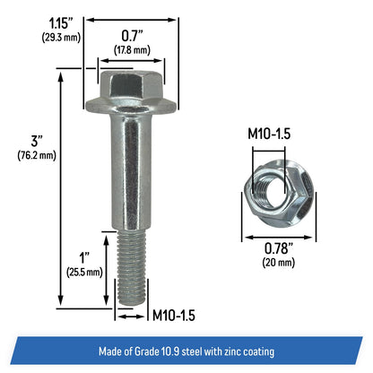 Rear Sway Bar Bolt for Jeep Wrangler 97-06 Grand Cherokee 99-04 Dakota 97-07 (4)