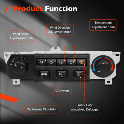 Heater A/C Climate Control Module Panel Switch For 1998-04 Honda Accord Odyssey