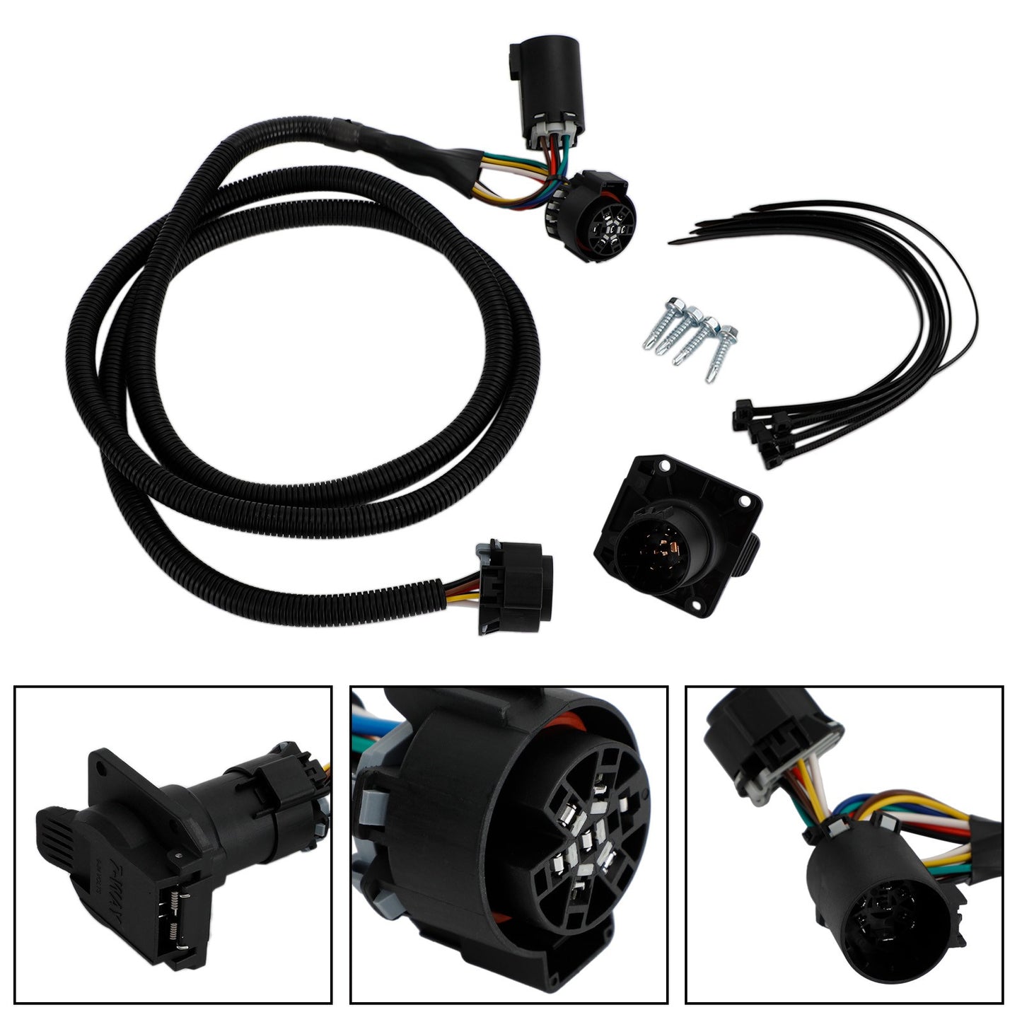 Truck Bed Trailer Wiring Harness for Ford Super Duty F250 F350 F450 F550 17-22