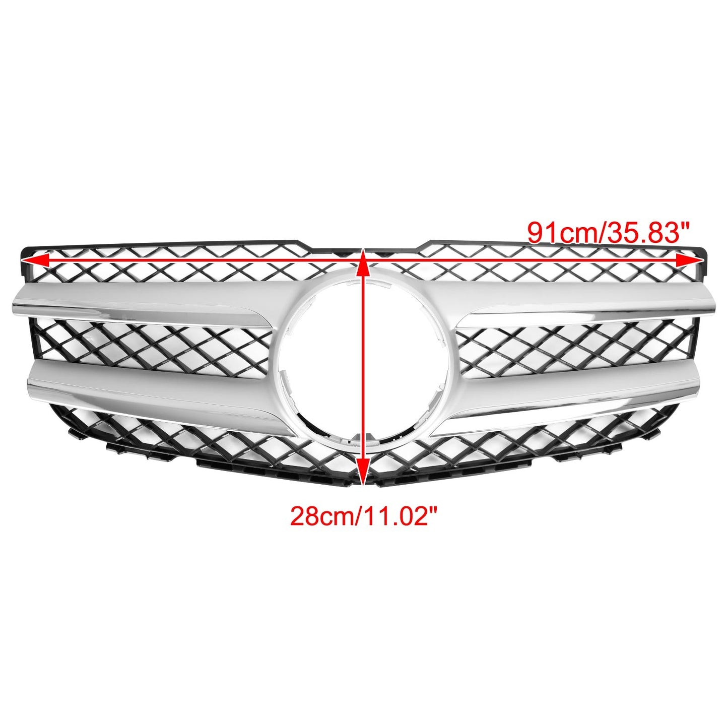 Front Hood Bumper Grill Grille 2048802983 Fit Mercedes-Benz GLK250 GLK350 NEW