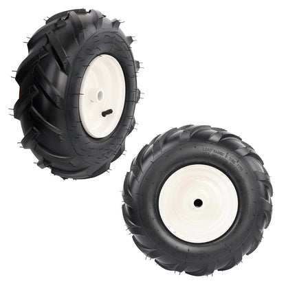 2x 13x5.00-6" Tiller Tire ＆ Wheel 3-1/8" Centered Hub For Craftsman Troy-Bilt