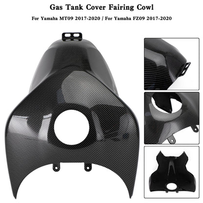 Gas Tank Cover Trim Fairing Cowl For Yamaha MT-09 MT09 FZ09 2017-2020 Carbon #3,
