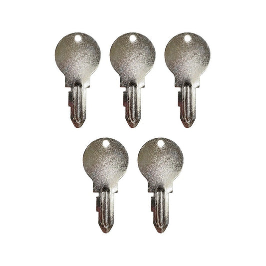 Solid Spare (5) Ignition Key For Kubota L & M Series Tractor - 32130-31810, 32130-31812