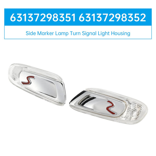 Solid Spare Pair Side Marker Lamp Turn Signal Light Housing for MINI F55 F56 F57 S 2014-21