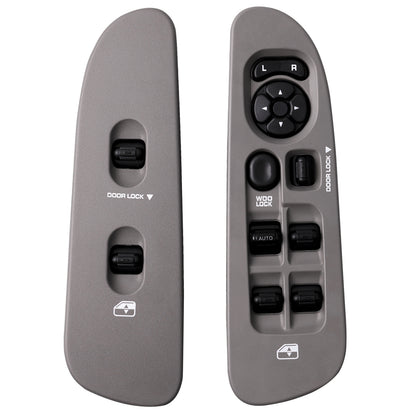 Power Window Door Lock Mirror Switch LH RH w/ Bezel Set For 01-09 Dodge Ram 1500
