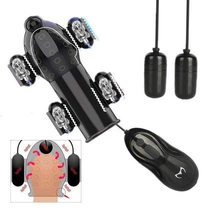 Vibrating Penis Head Massager Male Masturbator Glans Vibrator Sex Toys For Men