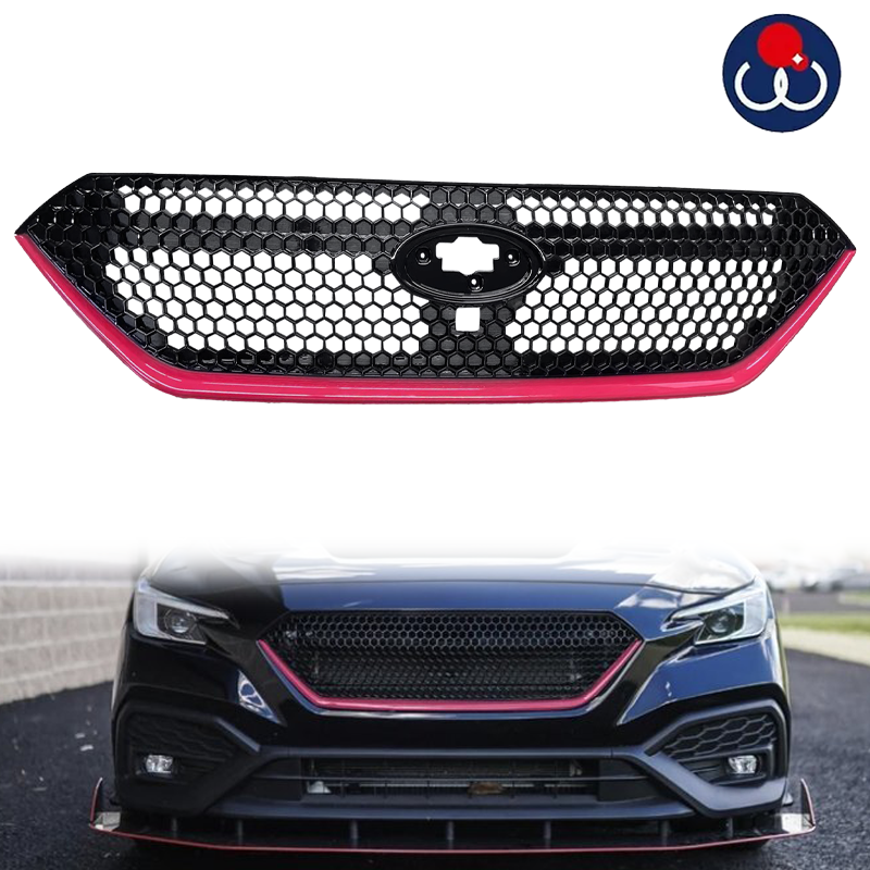For 2022-2023 Subaru WRX Sport 22  Front Bumper Grille Grill Black with Red Trim