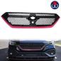 For 2022-2023 Subaru WRX Sport 22  Front Bumper Grille Grill Black with Red Trim
