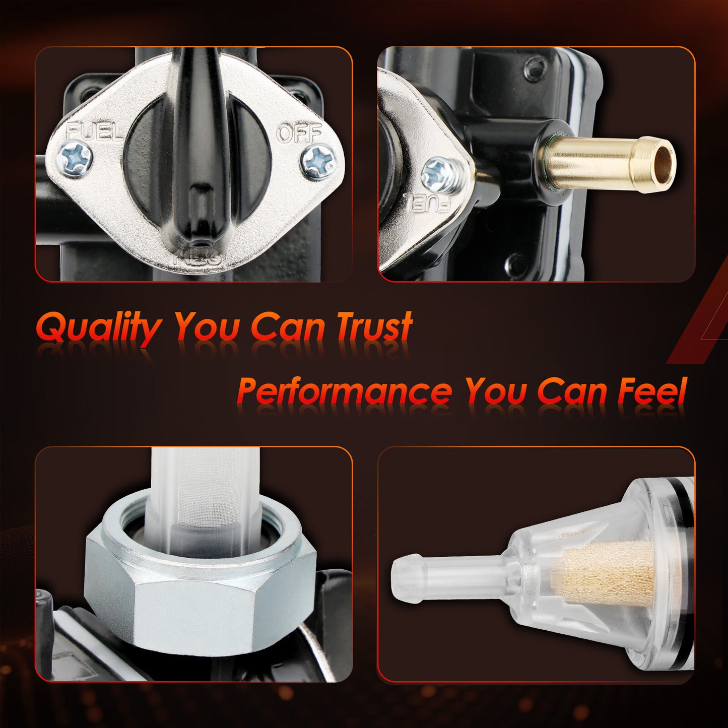 Fuel Valve Petcock w/ Male Thread For 95-01 Harley FLST FXST FLT FXD 61338-94D
