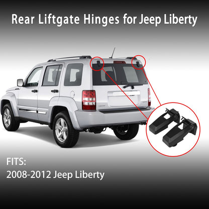 Rear Liftgate Window Glass Hatch Hinge Left & Right for 2008-2012 Jeep Liberty