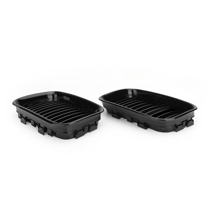 Pair Glossy Black Kidney Sport Hood Grill Grille For 1992-1996 BMW E36 318i 325i