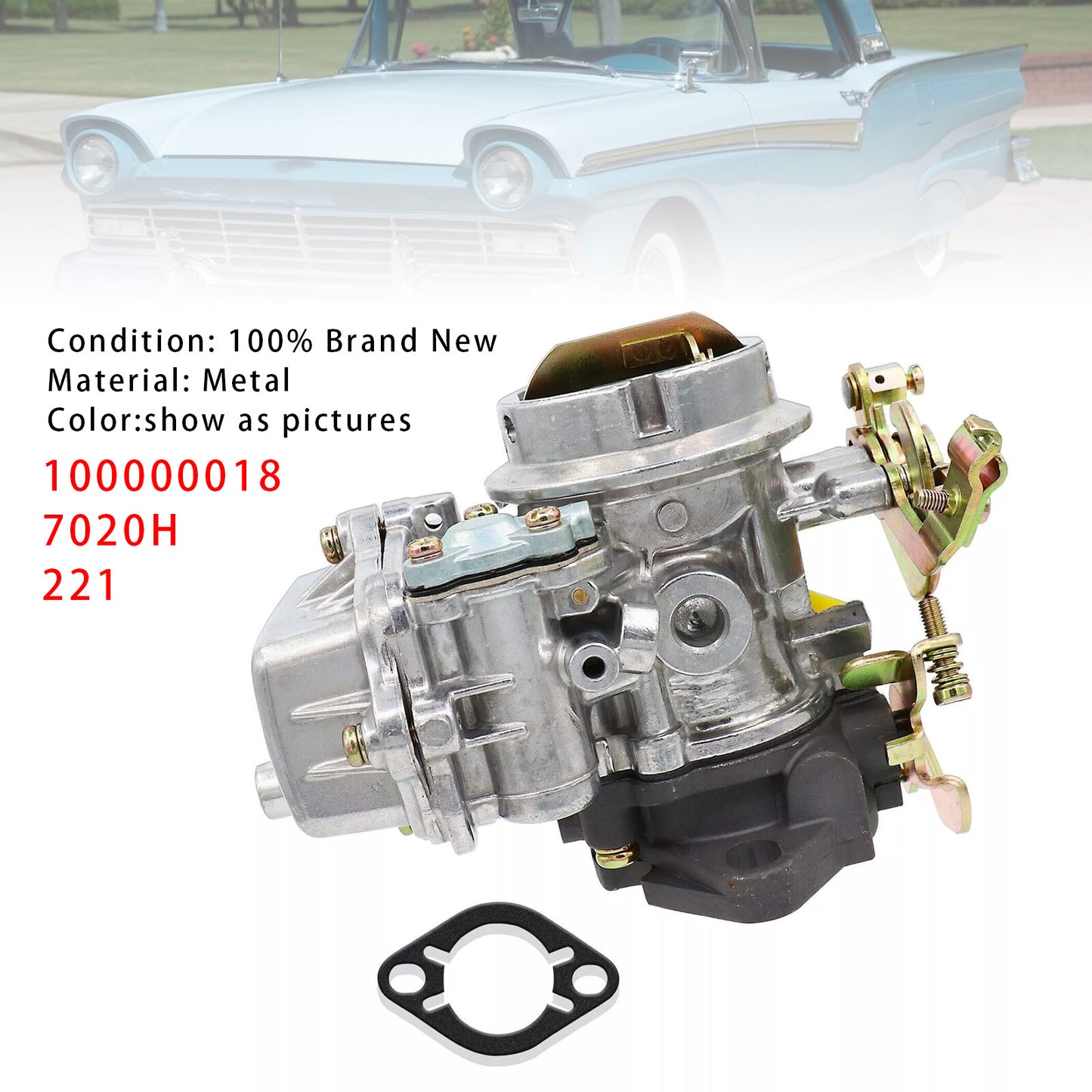 1 Barrel Carburetor 100000018 For HOLLEY 1904 1908 1909 1920 Ford 6 cyl Engine