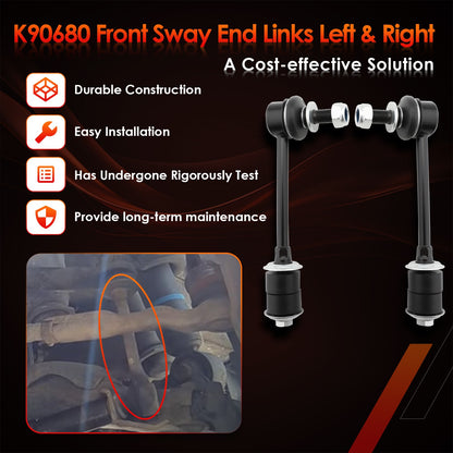 2Pc Left & Right Front Sway Bar Stabilizer Links For 00-07 Toyota Tundra Sequoia