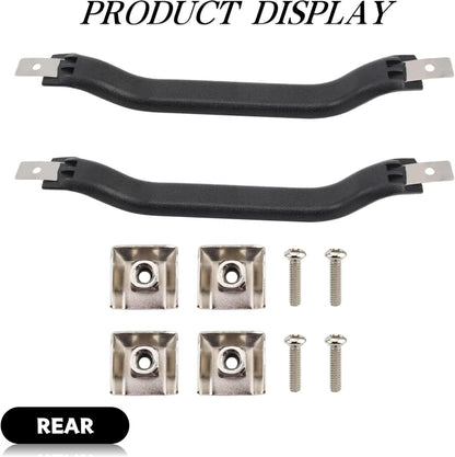 Black Strap Interior Inside Door Pull Handle Set Pair FIT FOR 87-95 YJ WRANGLER