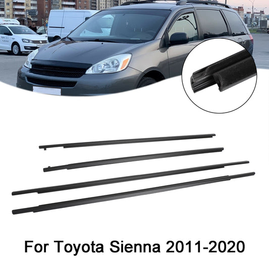 Car Window Weatherstrip Seal Belt Moulding For Toyota Sienna 2011-2020 2012 2013