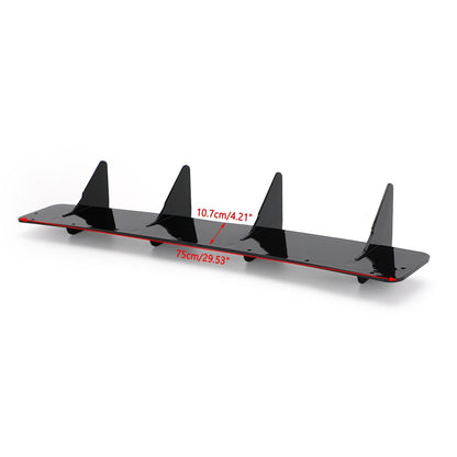 Rear Bumper Lip Diffuser Side Splitter Valance Spoiler Fit VW GOLF VII 7 MK7 GTI