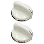 Solid Spare (2) Dryer Knob for GE WH01X10307 Control Knobs
