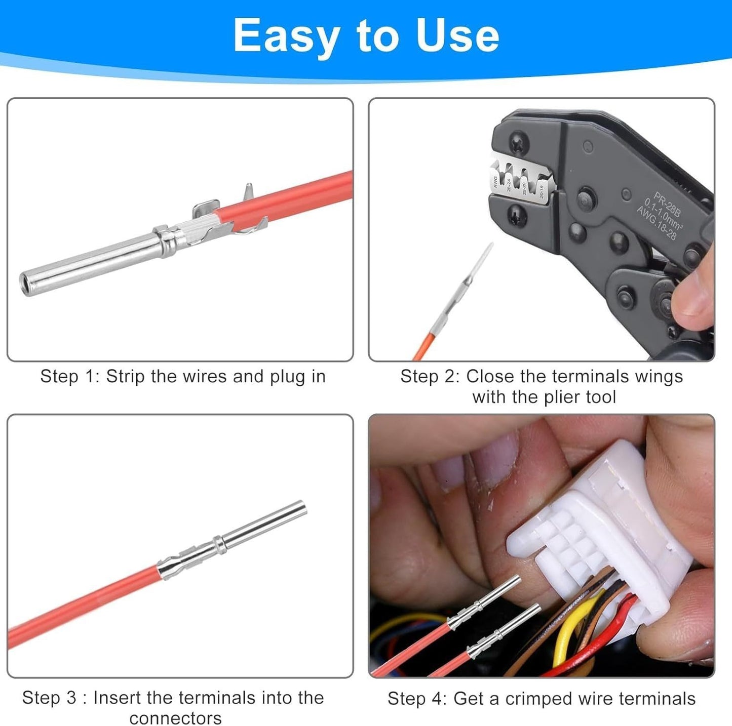 420PCS Connector Pins 21 Types Electrical Wire Terminal Kit,18PCS Extractor Tool