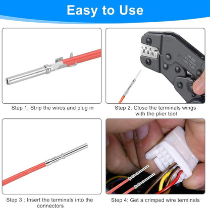 420PCS Connector Pins 21 Types Electrical Wire Terminal Kit,18PCS Extractor Tool