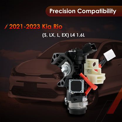 Ignition Lock Cylinder Switch & Cylinder Housing with Keys For 2021-2023 Kia Rio