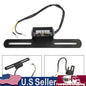 Universal Motorcycle License Plate Bracket w Light fit for Honda Kawasaki Suzuki