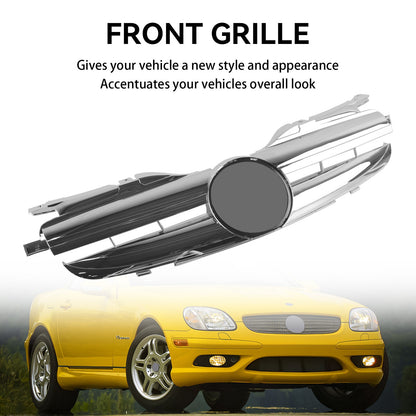 Front Bumper Grill Grille Fit Mercedes Benz SLK-Class R170 SLK200 SLK230 SLK320